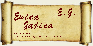 Evica Gajica vizit kartica